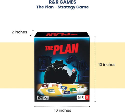 R&R Games The Plan, Strategic Card Game, Heist Card Game, Family Games for Kids and Adults, Fast Play Time