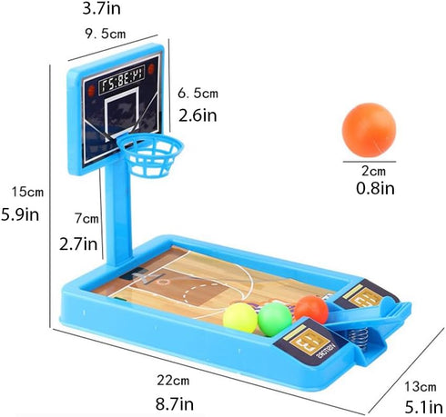 2 PACK Basketball Game Toys, Tabletop Shooting Game for Kids and Adults, Office Desk Games