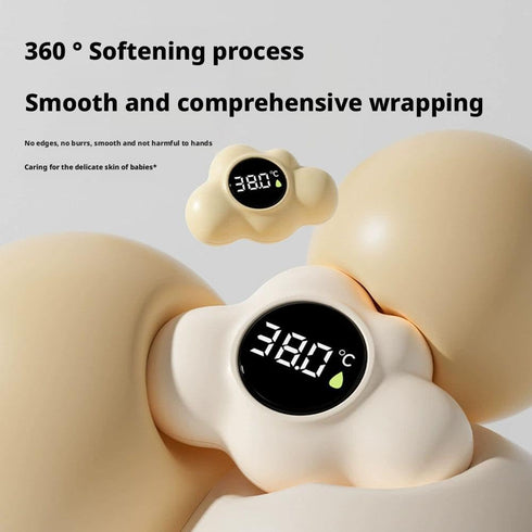 tkerinse Baby Bath Thermometer, Cloud Shaped Digital Floating Water Thermometer, Instant-Read Baby Bath Thermometers