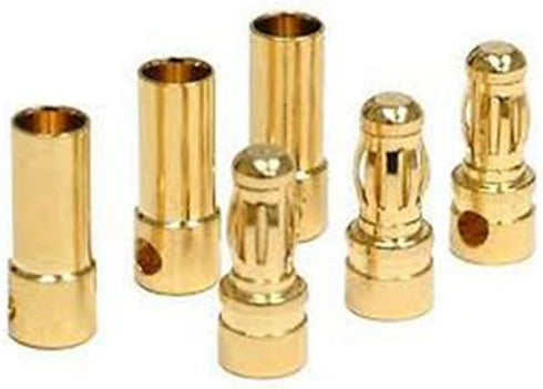20 Pairs 3.5mm Male & Female Gold Banana Plug Bullet Connector Plug for RC Battery ESC Motor +1 Lipo Battery Strap