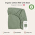 Pack Mini Crib Sheets - Organic Cotton Muslin Fitted Mini Crib Sheet Fitted for and Play - Ultra-Soft and Breathable