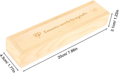 Pregnancy Test Case Holder Wooden Box Announcement Sign for Pregnant Women Multifunctional Keepsake Organizer