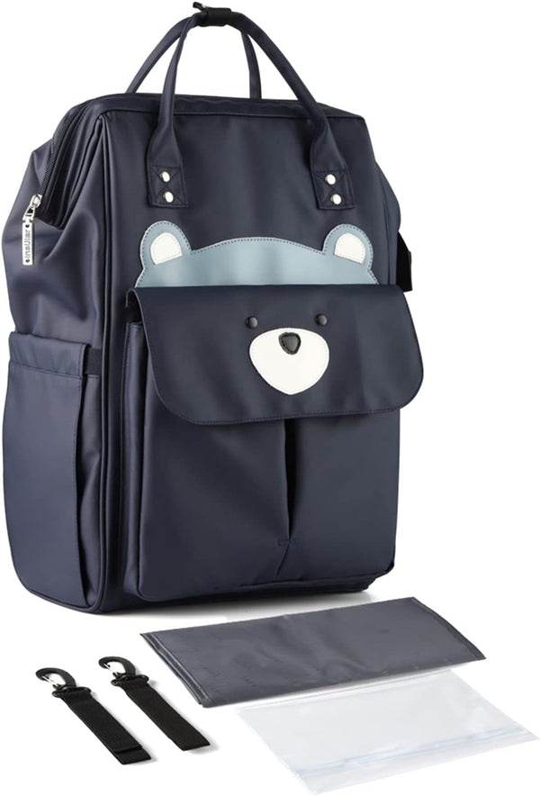 SONARIN Stylish Large Capacity Diaper Bag Backpack,Travel Nappy Changing Bag Mommy Bag with