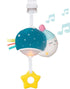 Taf Toys Musical Mini Moon, On-The-Go Pull Down Hanging Infant Toy with Music and Lights, Travel Companion for Baby