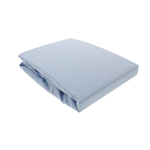 kidsline Sateen Crib Sheet, Light Blue
