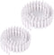 2-Pack 35 Inch Miniature Fairy Garden Fence Decorative Ornament for Dollhouse, 2 inch Height, White
