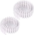 2-Pack 35 Inch Miniature Fairy Garden Fence Decorative Ornament for Dollhouse, 2 inch Height, White