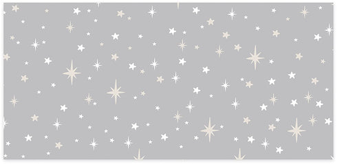 Lady Jayne 6 Dove Gray With Stars Baby Powder Scented Drawer Liners -- Sheets