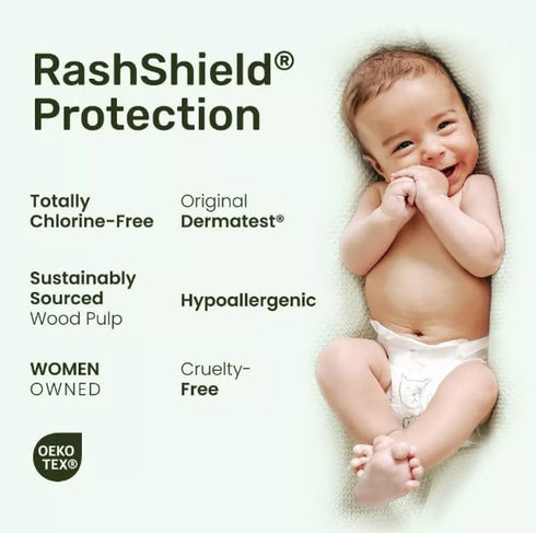 Generic 4, 52 Count (Pack 1) para~sol Chlorine-Free Diapers with RashShield Protection, Size