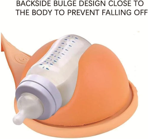 Wetandspicy Hands-Free Silicone Baby Bottle Holder, Rotating Angle, Suitable for Most Bottle Sizes, Soft Silicone