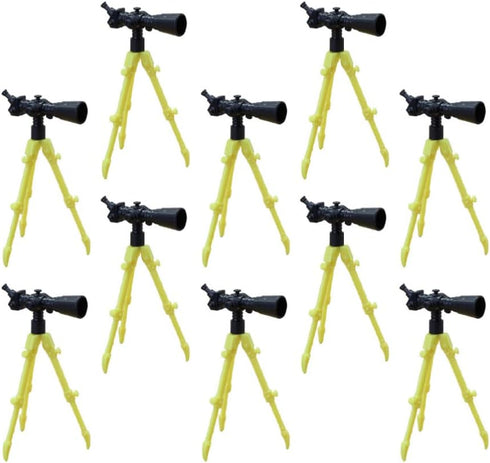 NUOBESTY 12Pcs Miniature Telescopes with Tripod, Dollhouse Mini Telescope Model Toys for Educational Decor (Random
