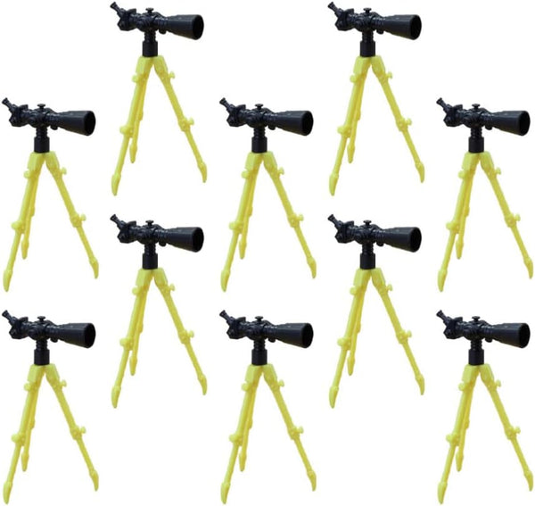 NUOBESTY 12Pcs Miniature Telescopes with Tripod, Dollhouse Mini Telescope Model Toys for Educational Decor (Random