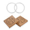 TOPIND 3 inch Aluminum Rings for Baby Slings, Durable Anodized Aluminum, Lead & Nickel Free (Matte Silver)