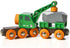 BRIO World 33698 Clever Crane Wagon Set - 4 Piece Wooden Toy Train Set for Kids