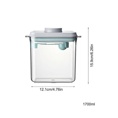Generic 1700ml Travel Formula Container - Airtight Formula Milk Powder Dispenser | -Button Convenient Pop-Up Food
