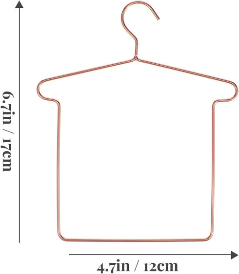 5 Sets Doll Hanger Clothes Hanger Accessories Little Hangers Mini Hangers Coat Hanger Dress Outfit Girl Dolls Doll Stands for 18 Inch Dolls Iron Baby Clothing Support Miniature by EXCEART