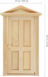 1 12 1 12 Zerodeko Dollhouse Door Scale, Mini Wooden Door, Dollhouse Front Scale, Mini Wooden for Dolls DIY Furniture