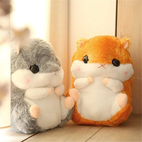 Hamster Plushie Toy - 15.6 Inch Brown Stuffed Animal for Kids Birthday Xmas Gift
