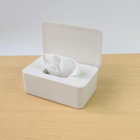 tegongse Wipes Holder with Lid, Wet Wipe Dispenser, Tissue Box Case for Home Stores