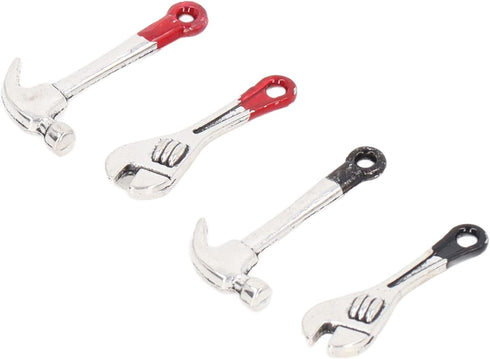 VBESTLIFE Dollhouse Repair Tools, 20pcs Mini Dollhouse Wrench Hammer Kit