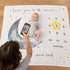 1-12 47x47 Pondering Pine Organic Baby Monthly Milestone Blanket Boy - Love You to The Moon and Back Blanket for Boys