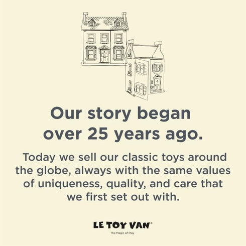 Le Toy Van Educational Wooden Building Blocks - 60 Piece Montessori Style Toy for 12 Months and Up