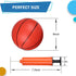 6 Pack 6" Mini Basketballs for Toddlers, Kids, Teenagers with Pump, Durable PVC for Mini Over Door Hoop