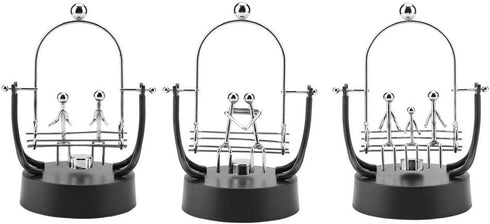 Perpetual Motion Model, Stainless Steel Swings Sculpture Model, Balance Toy Best Office Desktop Decor Gift