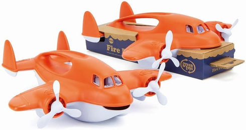 Green Toys Fire Plane, Pretend Play Bath Toy Vehicle, No BPA, Dishwasher Safe, Recycled Plastic, Made in USA
