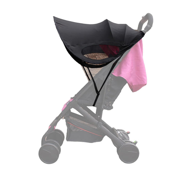 SOONHUA Stroller Sun Cover, Waterproof Umbrella for Stroller, Breathable Toddler Blackout Blind with Adjustable Strap