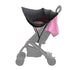 SOONHUA Stroller Sun Cover, Waterproof Umbrella for Stroller, Breathable Toddler Blackout Blind with Adjustable Strap