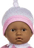 JC Toys La Baby Hispanic 11-inch Small Soft Body Baby Doll La Baby | Washable |Removable Pink Floral Outfit w/Hat, Pacifier & Blanket | for Children 12 Months +