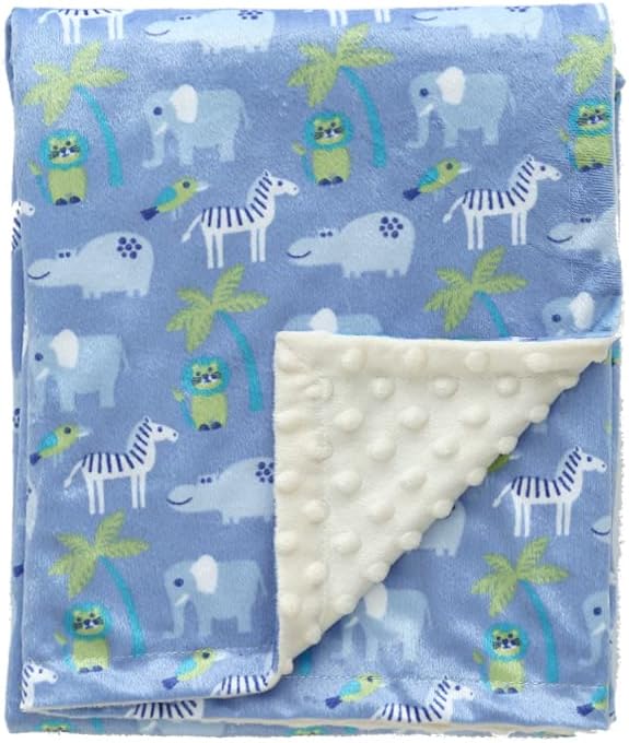 CREVENT Silky Soft Baby Blanket for Boys Soft Plush Receiving Gift for