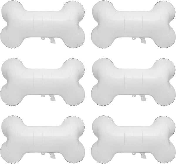 6pcs Bone Balloons - Aluminum Foil Dog Bone Shaped Balloons for Baby Shower Puppy Dog Birthday Party Decorations