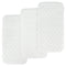 BlueSnail Quilted Thicker Waterproof Changing Pad Liners,3 Count(Snow White 13 x 27)