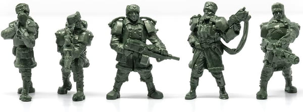 Fantasy Creature Mini Action Figure Playset - Polar Guardsmen 5 pcs Fantasy Figures, 2 inch 1/32 Scale