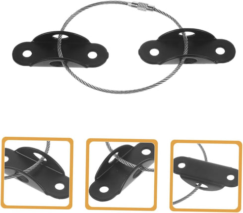 LIFKOME 5sets Furniture Wall Anchors and Straps for Proofing Tip Kit for Bookcases Cabinets and Tv Stands Easy