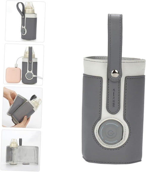 USB Bottle Warmer Bag - Temperature Control for Travel-Friendly Heating