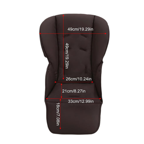 Generic High Chair Cover, Dining Seat Protector, Versatile Size Waterproof PU Leather Cushion Soft Padding, PU Material
