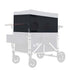 Waybas 4 Side Breathable Wagon Stroller Sunshade Net Canopy, Adjustable Wagon Attachment Cover