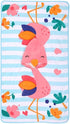 illikkuyax Flamingo Hooded Baby Towels Kids Beach Towels Wrap Toddler Poncho for Age