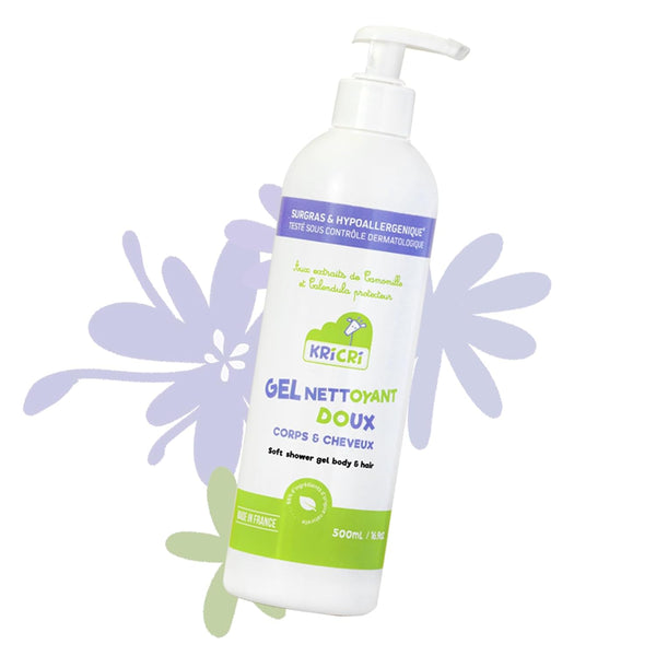 2-in-1 Hypoallergenic Body Wash & Shampoo for Children's Fragile Skin & Hair,