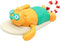 Pull String Baby Bath Toy, Cute Surfing Beaver Swimming Windup Clockwork Bathtub Toy for Toddlers