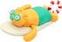 Pull String Baby Bath Toy, Cute Surfing Beaver Swimming Windup Clockwork Bathtub Toy for Toddlers
