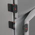 Double Button Adhesive Refrigerator Door Locks with Keys, Child Proof Freezer Door Lock and Safety Cabinet Locks