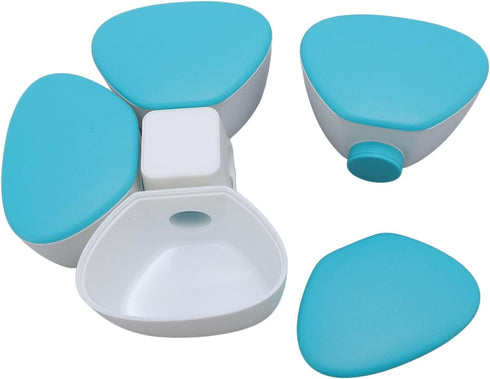 NOENNULL 4 180ml Baby Formula Dispenser Portable Compartments Milk Powder Dispenser Container Non Spill Strong Seal