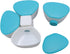 NOENNULL 4 180ml Baby Formula Dispenser Portable Compartments Milk Powder Dispenser Container Non Spill Strong Seal