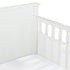 BreathableBaby Breathable Mesh Liner for Full-Size Cribs, Classic 3mm Mesh, White (Size 2FS Covers 2 Sides)