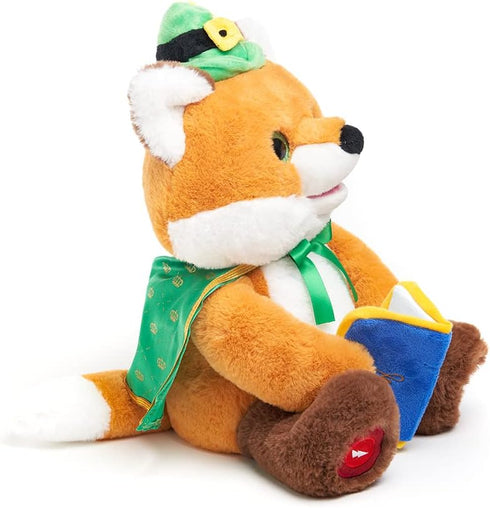 Cuddle Barn Sir Frederick The Storyteller Fox Plush Toy, Animated Storytelling with 5 Fairy Tales
