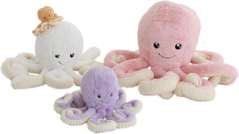 DENTRUN Octopus Stuffed Animals, Giant Plush Doll for Kids, 7/16/24/32 Inches, 5 Colors